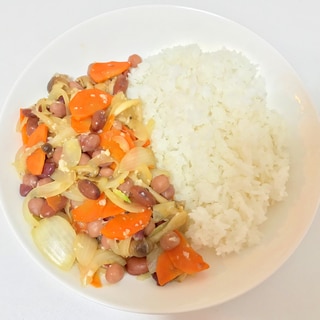 （豆）豆と野菜の塩麹炒め